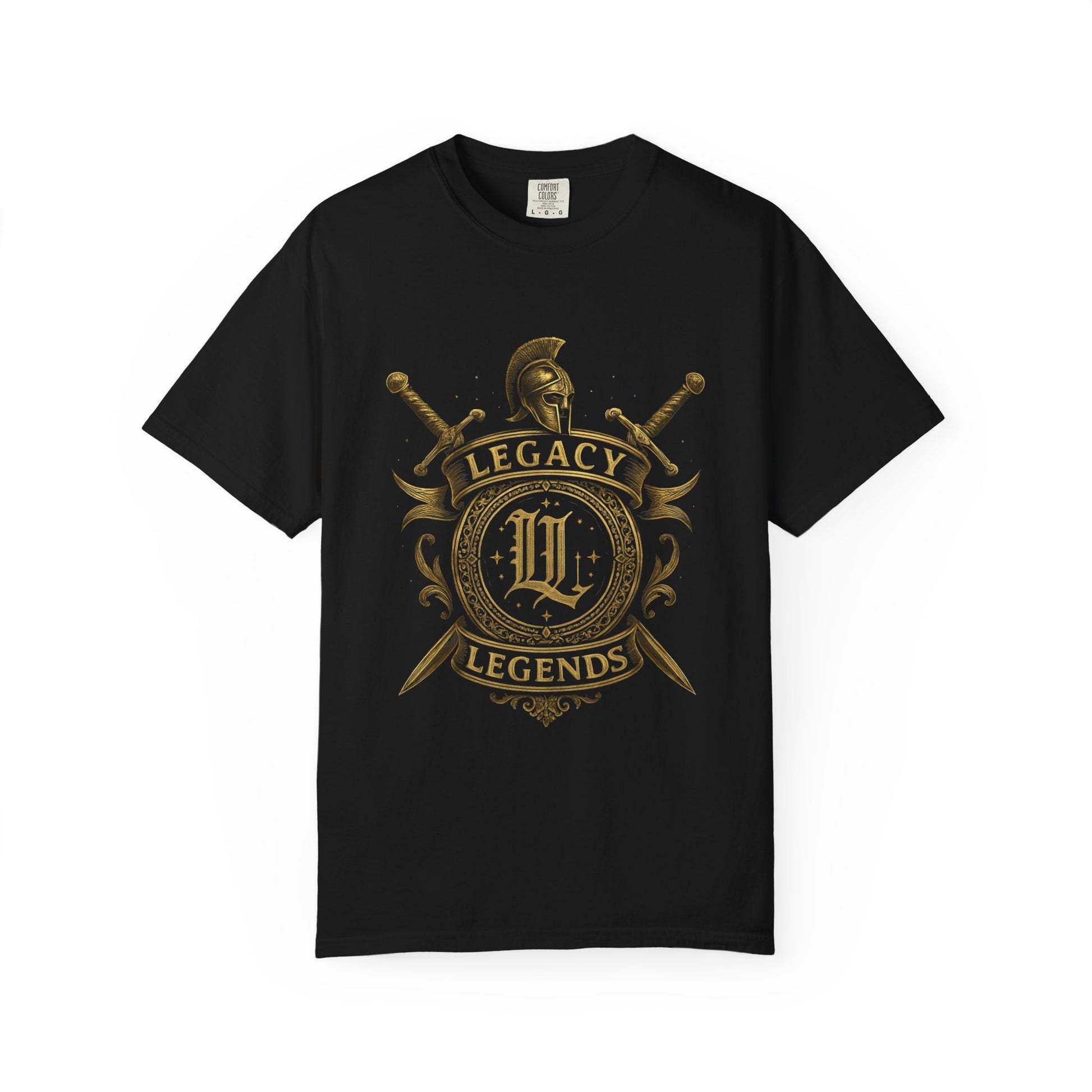 Unisex Garment-Dyed T-shirt with Legacy and Legends Design, Vintage Style Tee, Gift for History Buffs, Casual Wear, Men's & Women's Shirt