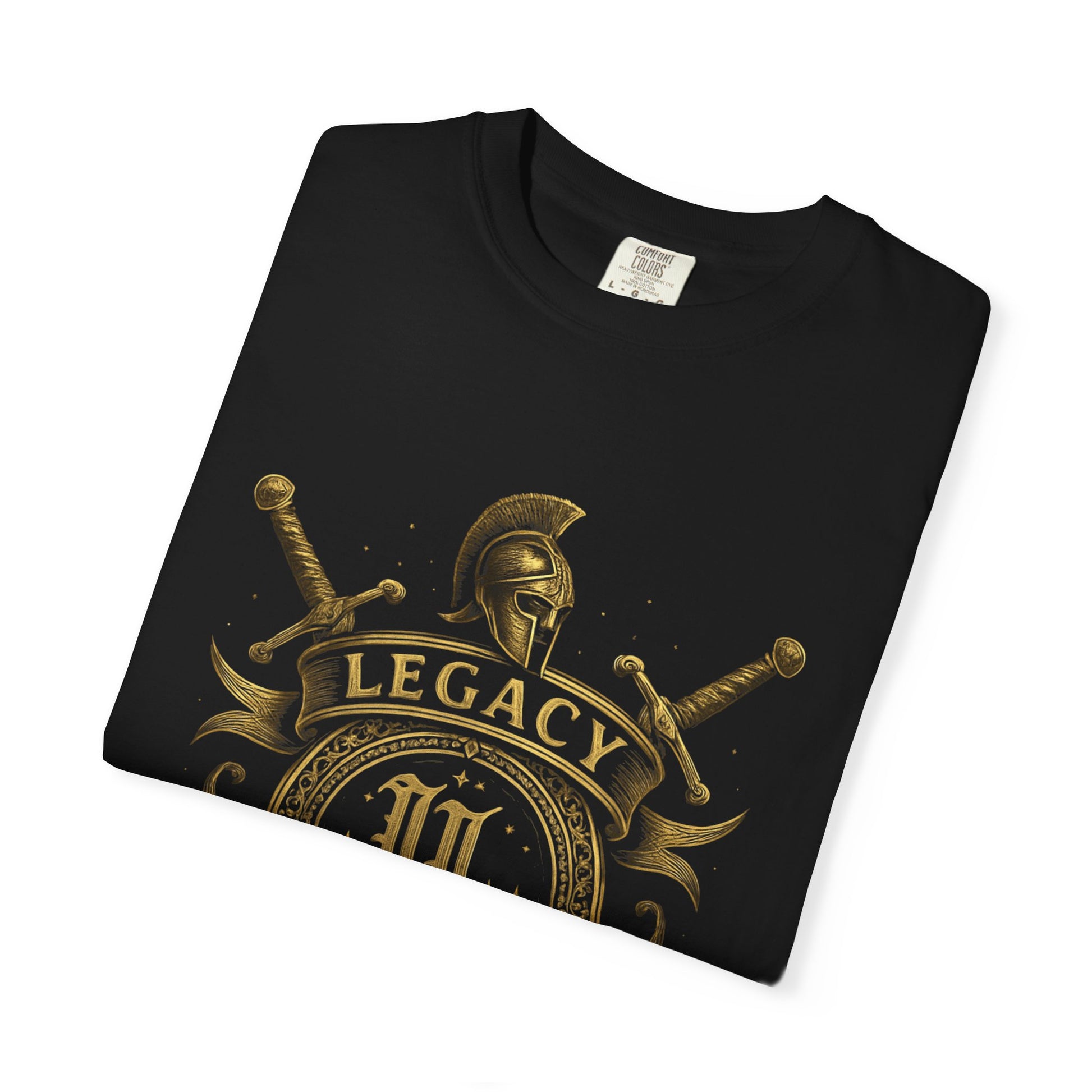 Unisex Garment-Dyed T-shirt with Legacy and Legends Design, Vintage Style Tee, Gift for History Buffs, Casual Wear, Men's & Women's Shirt
