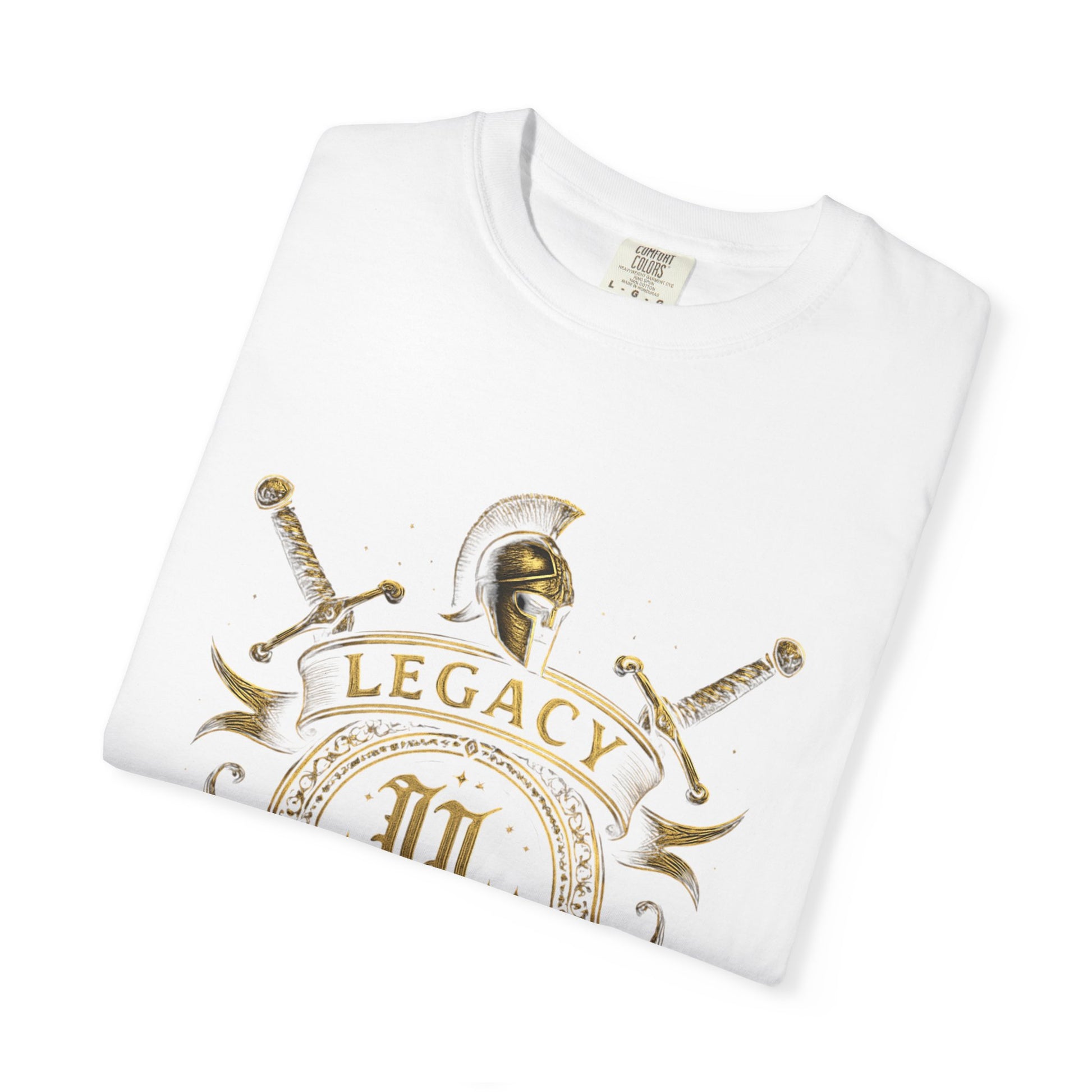 Unisex Garment-Dyed T-shirt with Legacy and Legends Design, Vintage Style Tee, Gift for History Buffs, Casual Wear, Men's & Women's Shirt