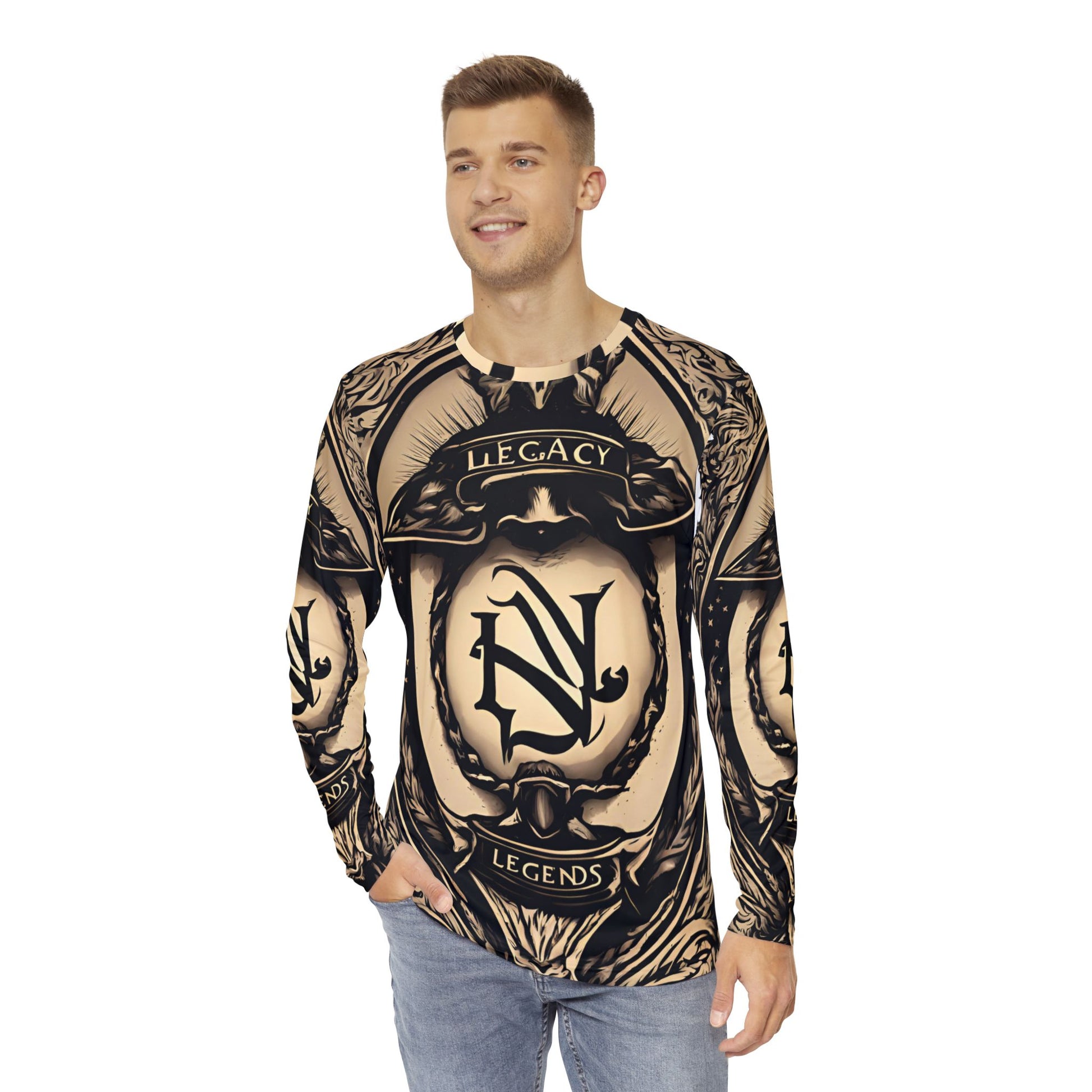Legacy & Legends Men's Long Sleeve Shirt (AOP)