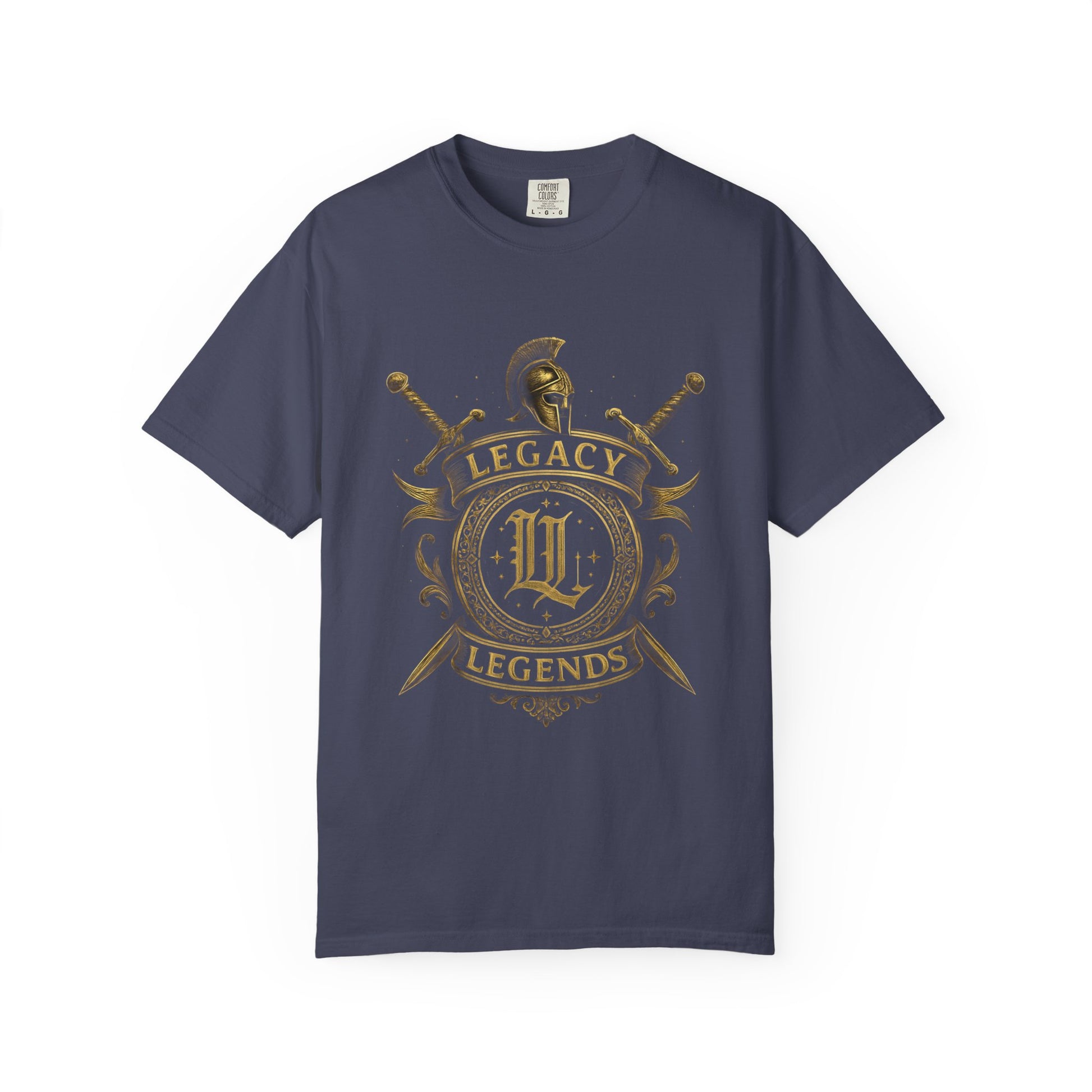 Unisex Garment-Dyed T-shirt with Legacy and Legends Design, Vintage Style Tee, Gift for History Buffs, Casual Wear, Men's & Women's Shirt