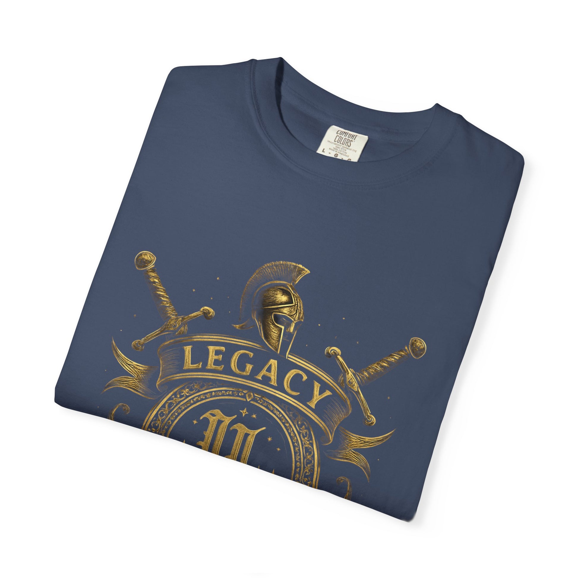 Unisex Garment-Dyed T-shirt with Legacy and Legends Design, Vintage Style Tee, Gift for History Buffs, Casual Wear, Men's & Women's Shirt