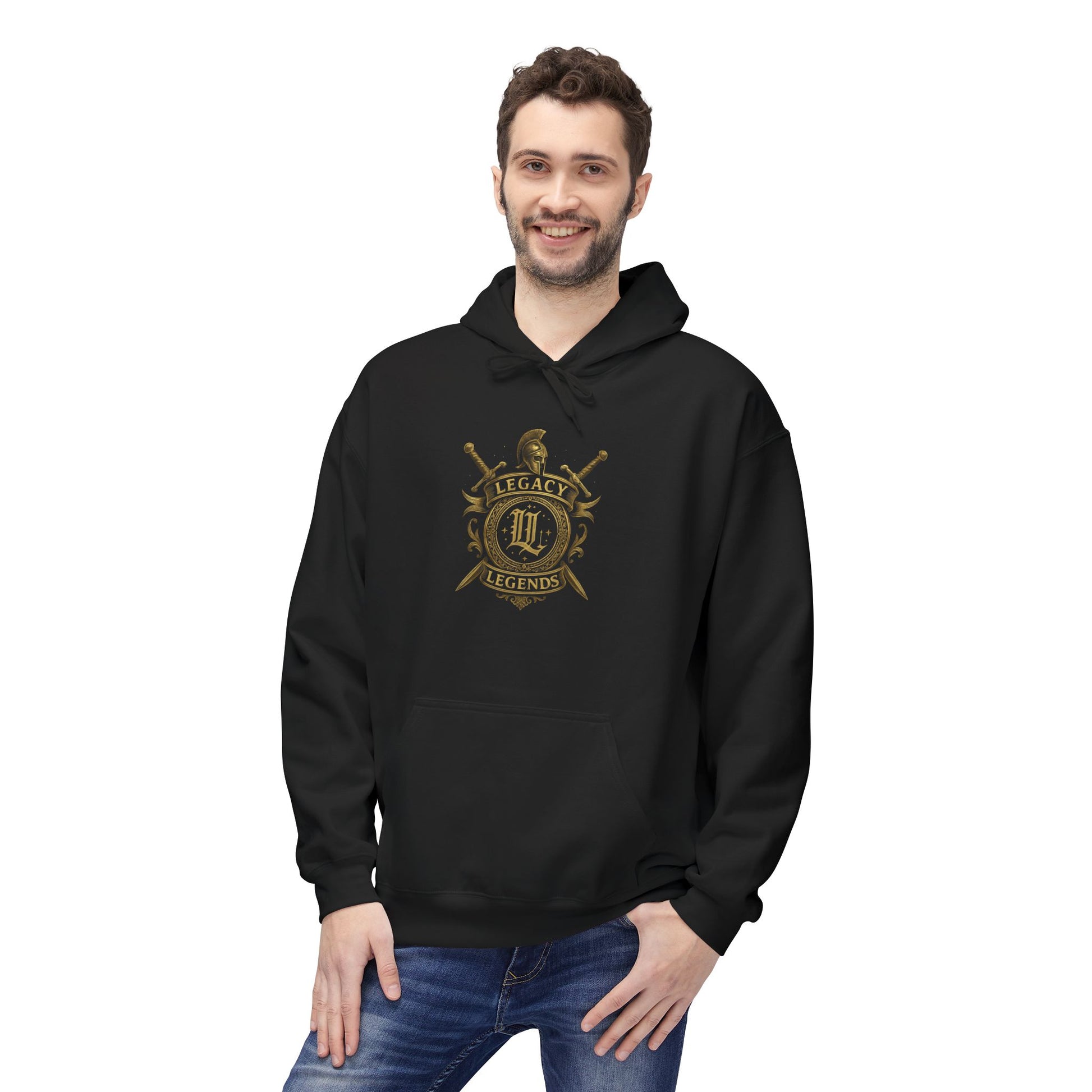 Legacy Fleece Hoodie - Wear The Legacy Become A Legend, Unisex Sweatshirt, Gift for Him, Inspirational Apparel, Cozy Wardrobe Essential