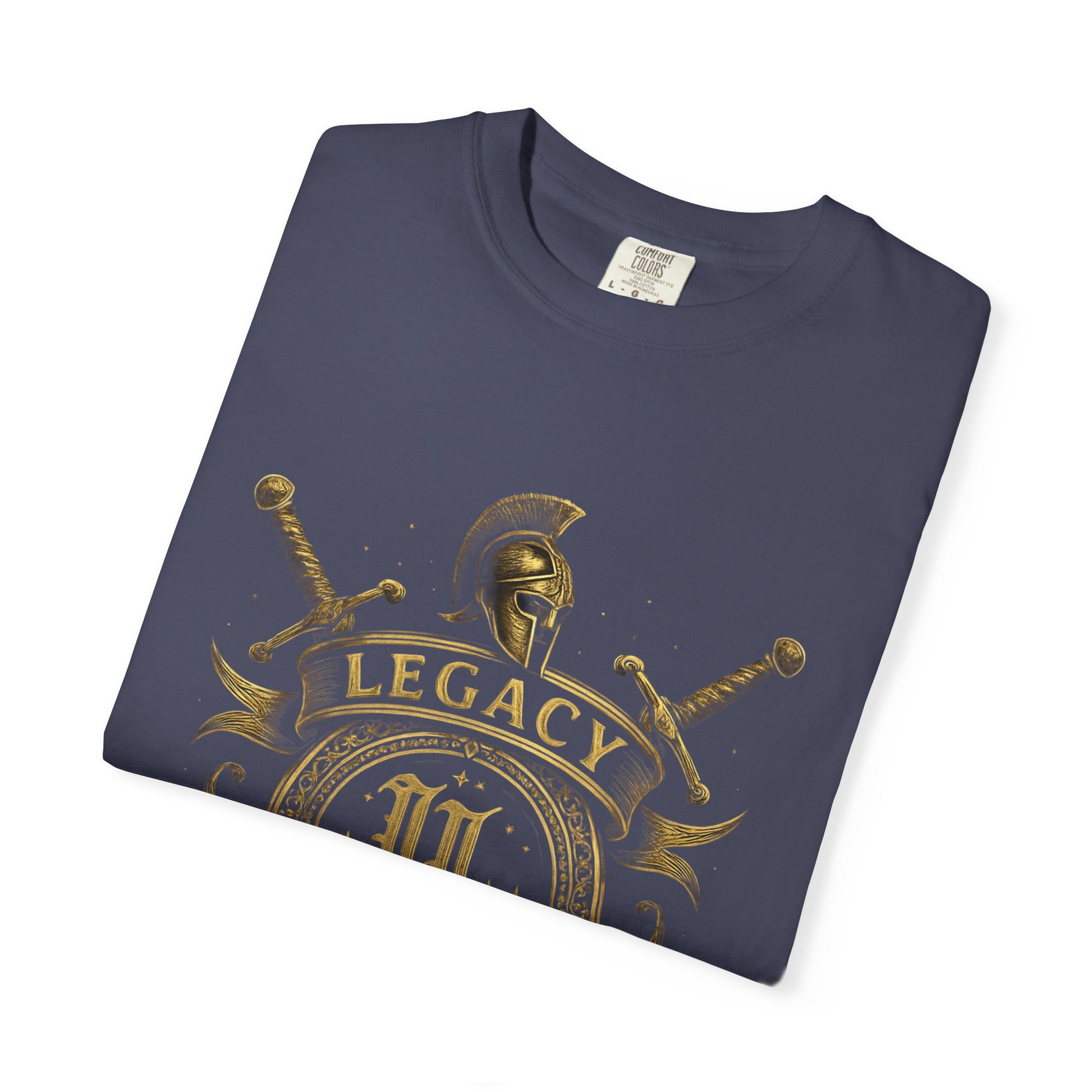 Unisex Garment-Dyed T-shirt with Legacy and Legends Design, Vintage Style Tee, Gift for History Buffs, Casual Wear, Men's & Women's Shirt