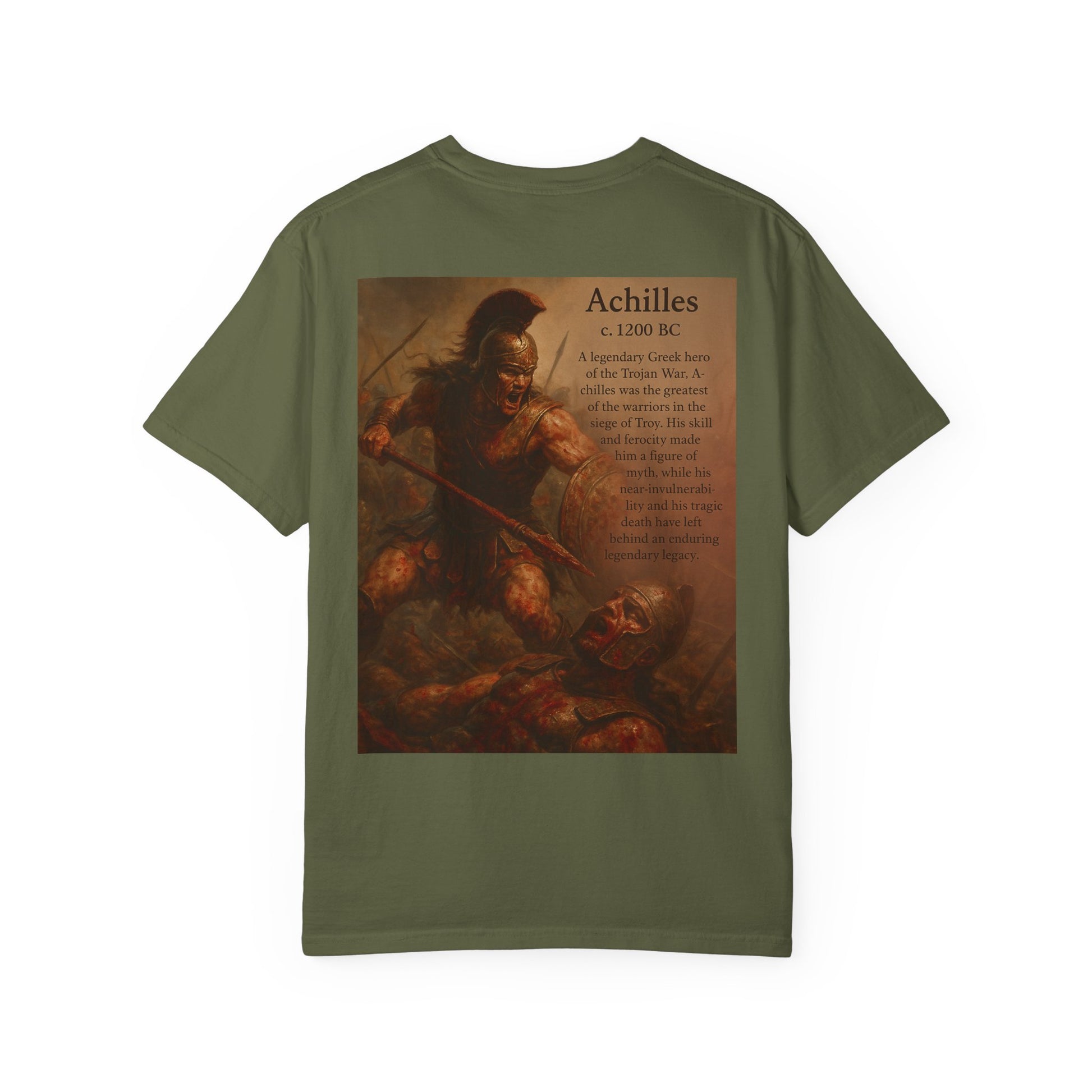 Unisex Garment-Dyed T-shirt with Legacy and Legends Design, Vintage Style Tee, Gift for History Buffs, Casual Wear, Men's & Women's Shirt