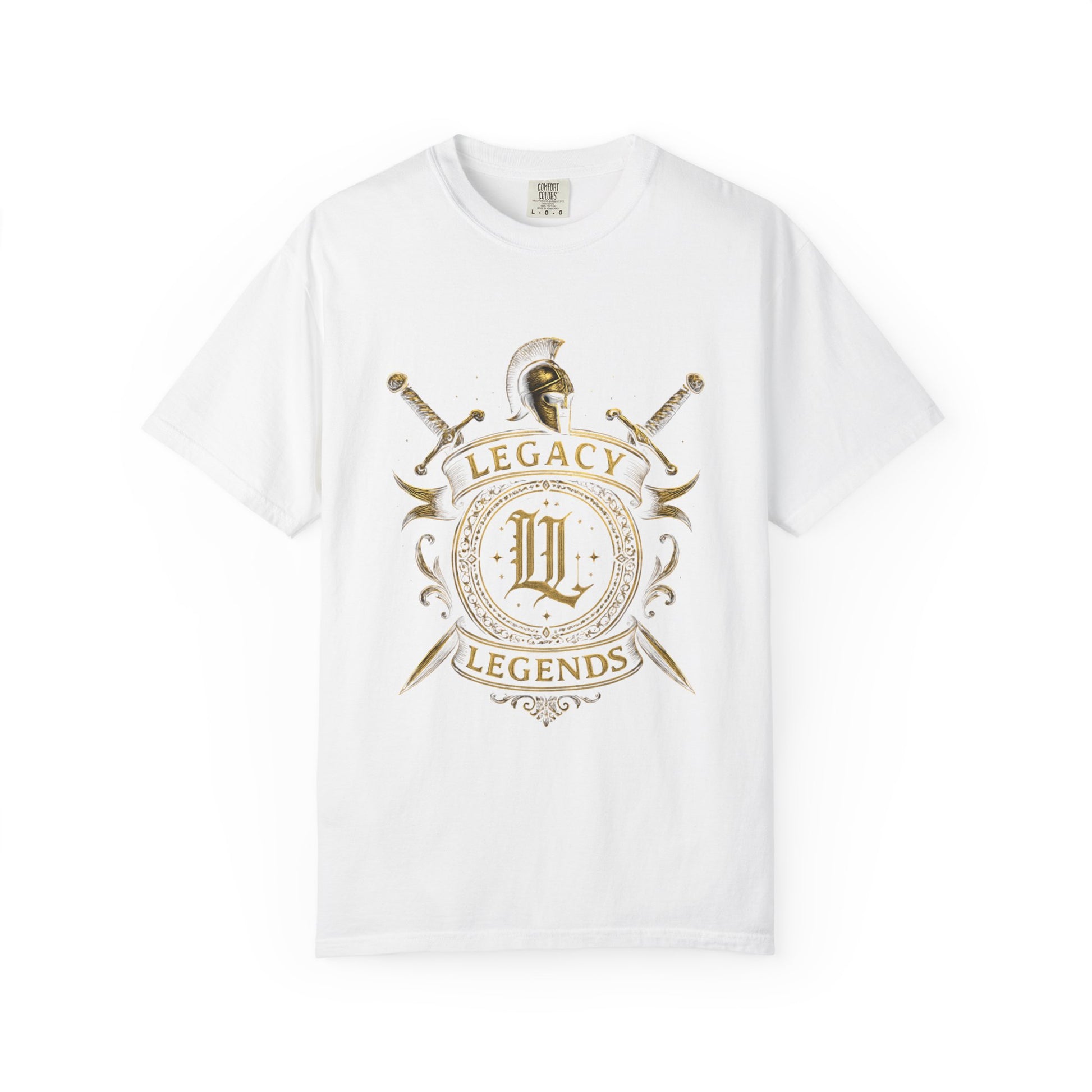 Unisex Garment-Dyed T-shirt with Legacy and Legends Design, Vintage Style Tee, Gift for History Buffs, Casual Wear, Men's & Women's Shirt